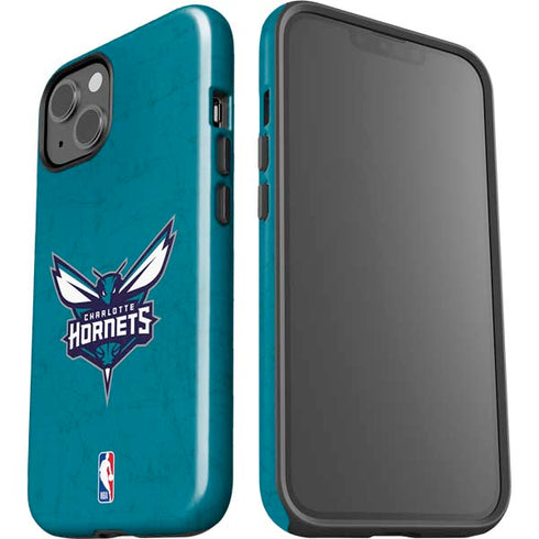 NBA Charlotte Hornets Distressed iPhone 15 Plus Impact Case