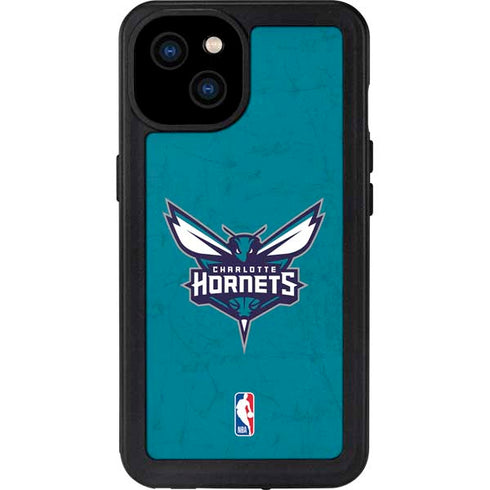 NBA Charlotte Hornets Distressed iPhone 15 Plus Waterproof Case