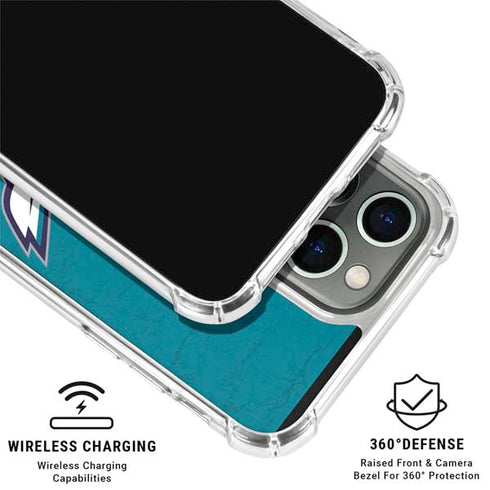 NBA Charlotte Hornets Distressed iPhone 15 Pro Clear Case