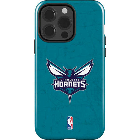 NBA Charlotte Hornets Distressed iPhone 15 Pro Impact Case