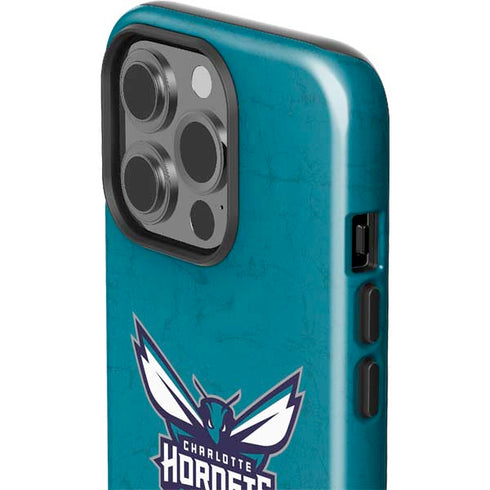 NBA Charlotte Hornets Distressed iPhone 15 Pro Impact Case