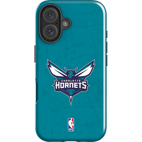 NBA Charlotte Hornets Distressed iPhone 16 Impact Case
