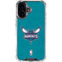 NBA Charlotte Hornets Distressed iPhone 16 Plus Clear Case