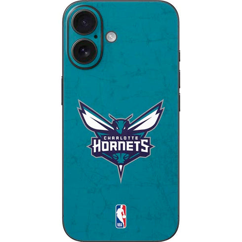 NBA Charlotte Hornets Distressed iPhone 16 Skin