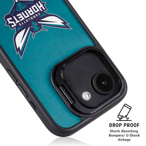 NBA Charlotte Hornets Distressed iPhone 16e Kickstand Case