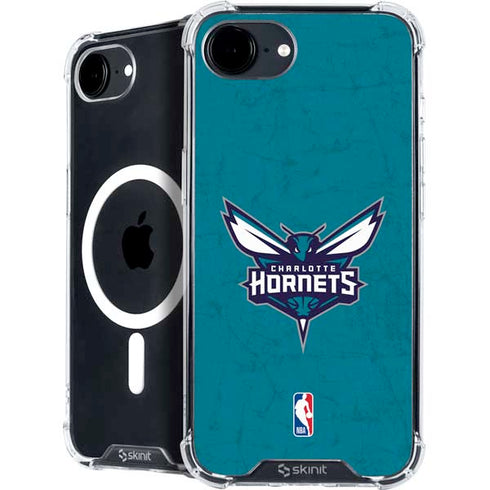 NBA Charlotte Hornets Distressed iPhone 16e MagSafe Case