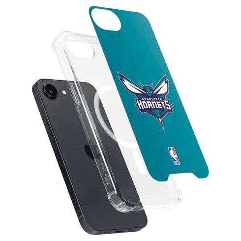 NBA Charlotte Hornets Distressed iPhone 16e MagSafe Case