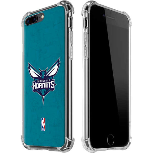 NBA Charlotte Hornets Distressed iPhone 7/8 Plus Clear Case