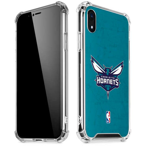 NBA Charlotte Hornets Distressed iPhone XR Clear Case