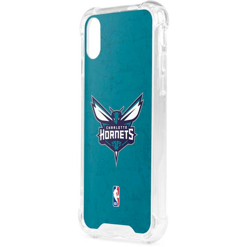 NBA Charlotte Hornets Distressed iPhone XS Clear Case
