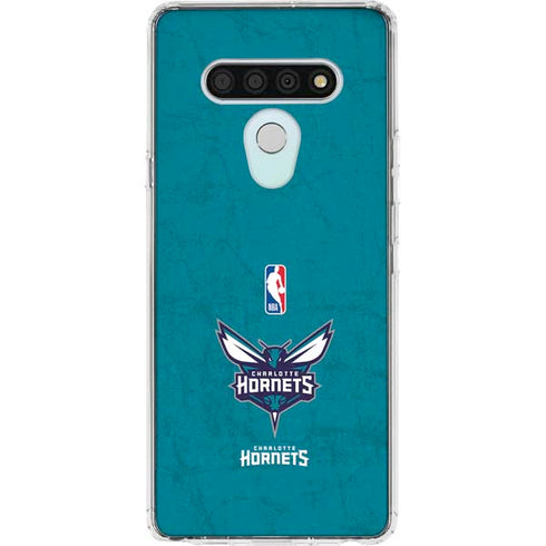 NBA Charlotte Hornets Distressed LG Stylo 6 Clear Case