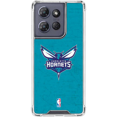 NBA Charlotte Hornets Distressed Moto G Stylus 5G (2025) Clear Case
