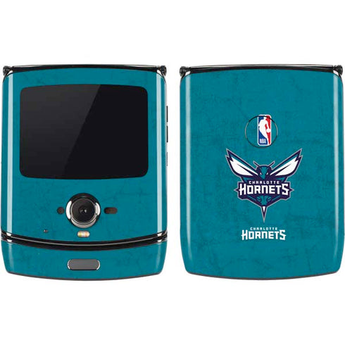 NBA Charlotte Hornets Distressed Motorola RAZR Skin