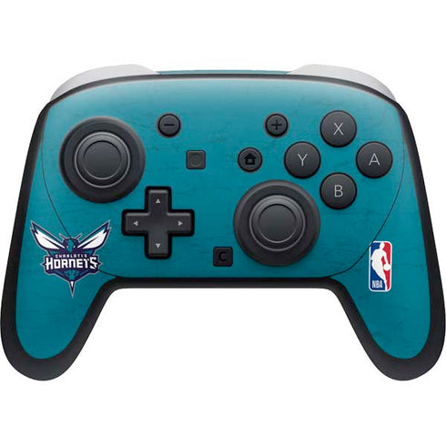 NBA Charlotte Hornets Distressed Nintendo Switch 2 (2025) Pro Controller Skin