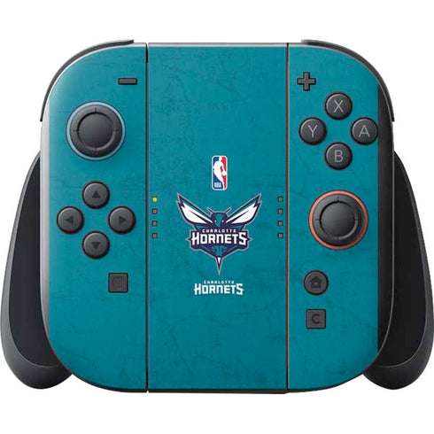 NBA Charlotte Hornets Distressed Nintendo Switch 2 (2025) with Joy-Con Skin