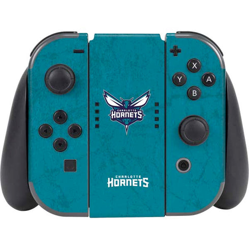 NBA Charlotte Hornets Distressed Nintendo Switch (2017-2021) Joy-Con Controller Skin