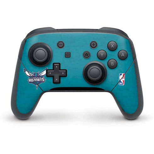 NBA Charlotte Hornets Distressed Nintendo Switch Pro Controller Skin
