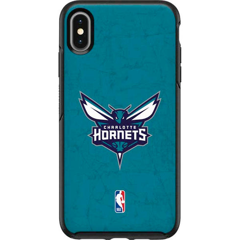 NBA Charlotte Hornets Distressed Otterbox Symmetry iPhone Skin