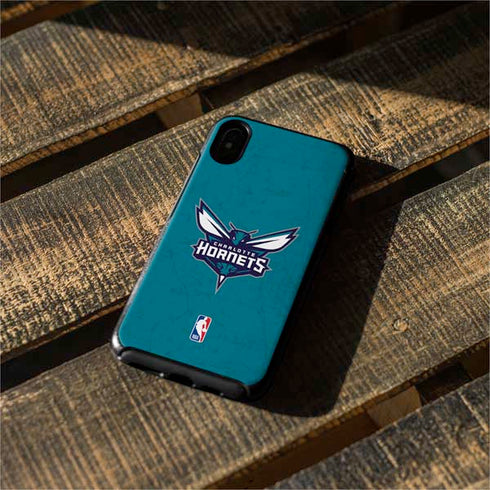 NBA Charlotte Hornets Distressed Otterbox Symmetry iPhone Skin