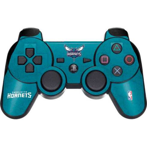 NBA Charlotte Hornets Distressed PS3 Dual Shock wireless controller Skin