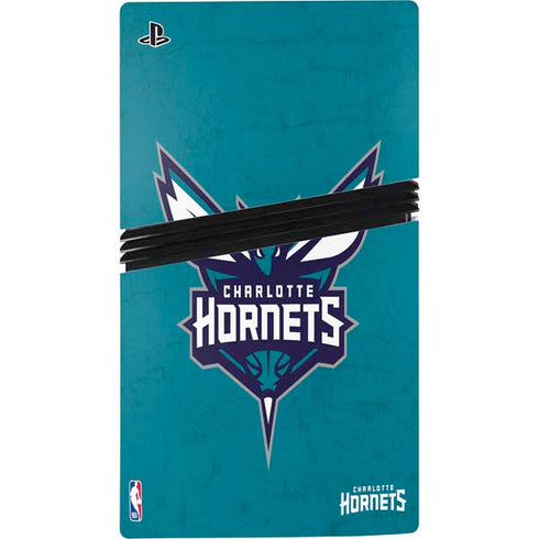 NBA Charlotte Hornets Distressed PS5 Pro Console Skin