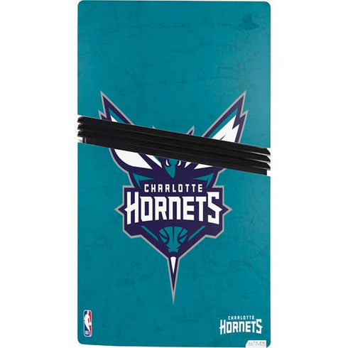 NBA Charlotte Hornets Distressed PS5 Pro Console Skin