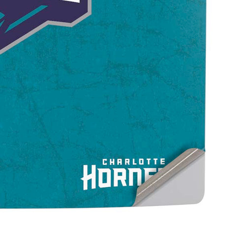NBA Charlotte Hornets Distressed PS5 Pro Disk Console Skin