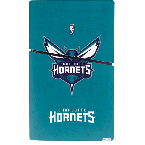 NBA Charlotte Hornets Distressed PS5 Slim Digital Edition Bundle Skin