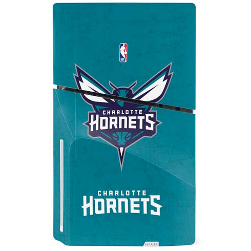 NBA Charlotte Hornets Distressed PS5 Slim Disk Bundle Skin