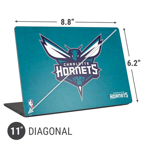 NBA Charlotte Hornets Distressed Universal Laptop 11in (8.8 x 6.2in) Skin