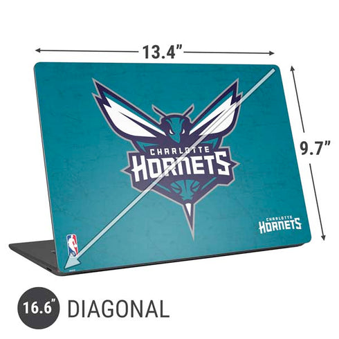 NBA Charlotte Hornets Distressed Universal Laptop 16.6in (13.4 x 9.7in) Skin