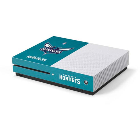 NBA Charlotte Hornets Distressed Xbox One S Console Skin