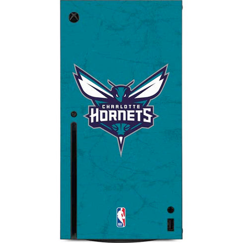 NBA Charlotte Hornets Distressed Xbox Series X Console Skin