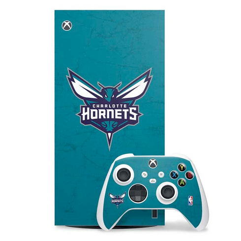 NBA Charlotte Hornets Distressed XBox Series X Digital Edition Bundle Skin