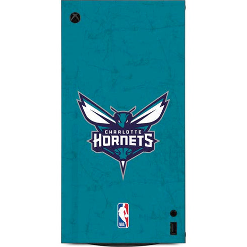 NBA Charlotte Hornets Distressed XBox Series X Digital Edition Console Skin