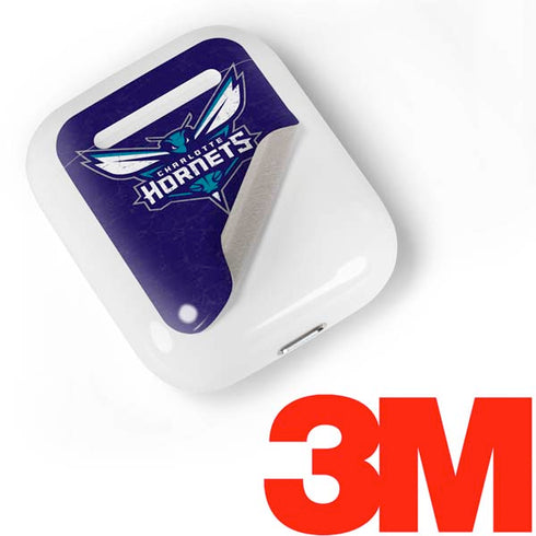 NBA Charlotte Hornets Distressed-Purple Apple AirPods Skin