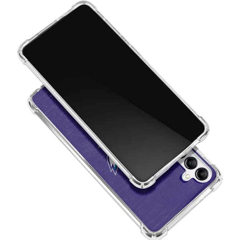 NBA Charlotte Hornets Distressed-Purple Gabb Phone 4 Clear Case