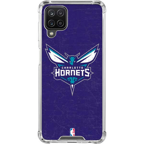 NBA Charlotte Hornets Distressed-Purple Galaxy Cases