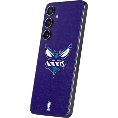 NBA Charlotte Hornets Distressed-Purple Galaxy A16 5G Skin