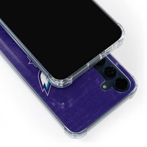 NBA Charlotte Hornets Distressed-Purple Galaxy A35 5G Clear Case