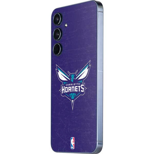 NBA Charlotte Hornets Distressed-Purple Galaxy A36 5G Skin