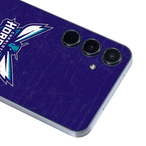 NBA Charlotte Hornets Distressed-Purple Galaxy A36 5G Skin