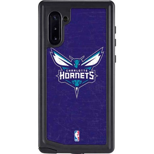 NBA Charlotte Hornets Distressed-Purple Galaxy Cases