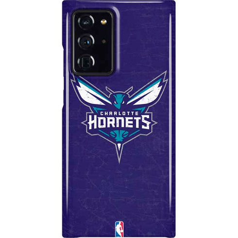 NBA Charlotte Hornets Distressed-Purple Galaxy Cases