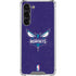 NBA Charlotte Hornets Distressed-Purple Galaxy S24 FE Clear Case