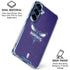 NBA Charlotte Hornets Distressed-Purple Galaxy S25 Plus Clear Case