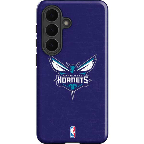 NBA Charlotte Hornets Distressed-Purple Galaxy S26 Plus Impact Case