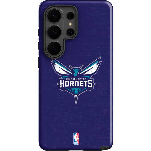NBA Charlotte Hornets Distressed-Purple Galaxy S26 Ultra Impact Case