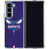 NBA Charlotte Hornets Distressed-Purple Galaxy Z Fold5 5G Clear Case