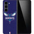 NBA Charlotte Hornets Distressed-Purple Galaxy Z Fold5 5G Skin